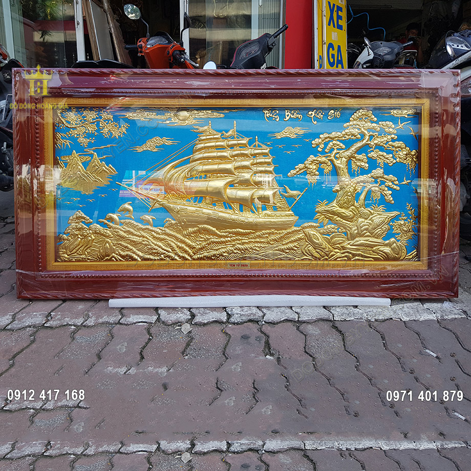 Có nên dùng bức tranh đồng đẹp để trang trí ngoại thất?