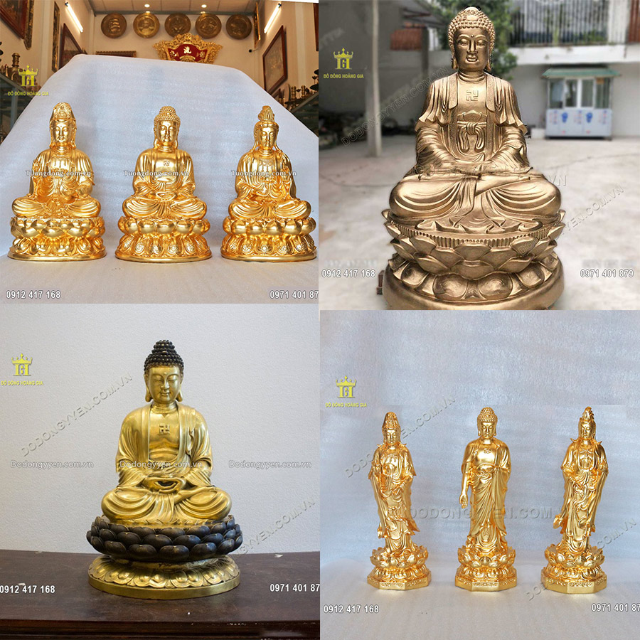 Tổng Hợp +10 Mẫu Tượng Phật A Di Đà Bằng Đồng Đẹp Nhất