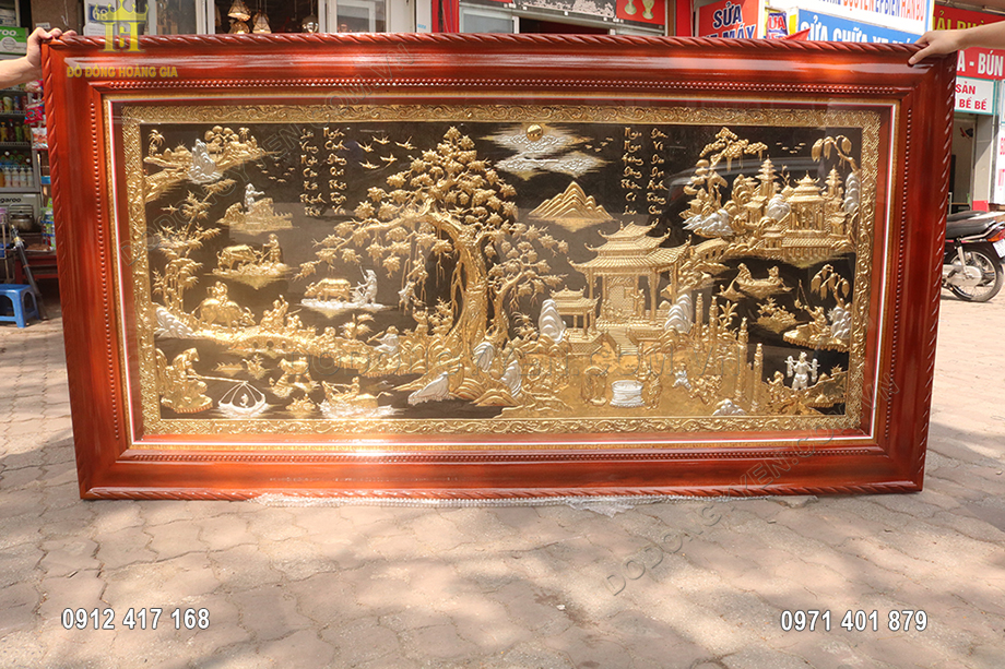 Tranh đồng quê bằng đồng - Mang cả không gian sống nhẹ nhàng, bình yên vào nhà