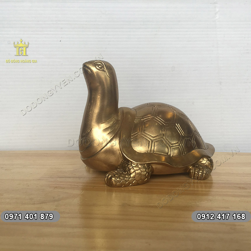 Tượng con Rùa bằng đồng nguyên chất 15cm