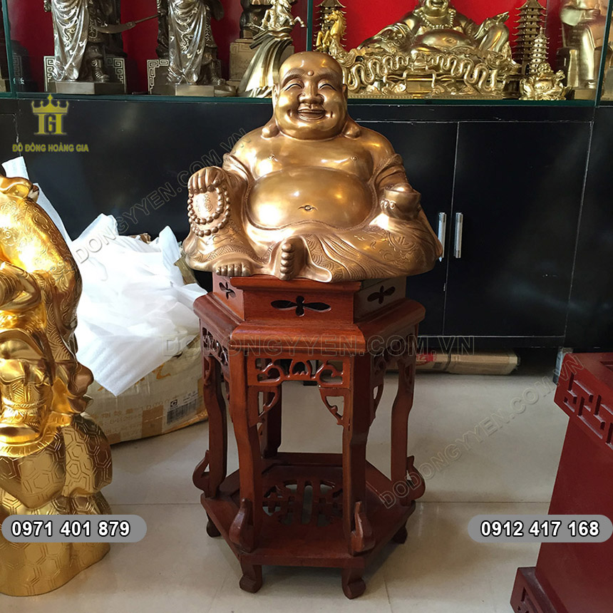 Tượng Đồng Phật Di Lặc Ngồi 30cm