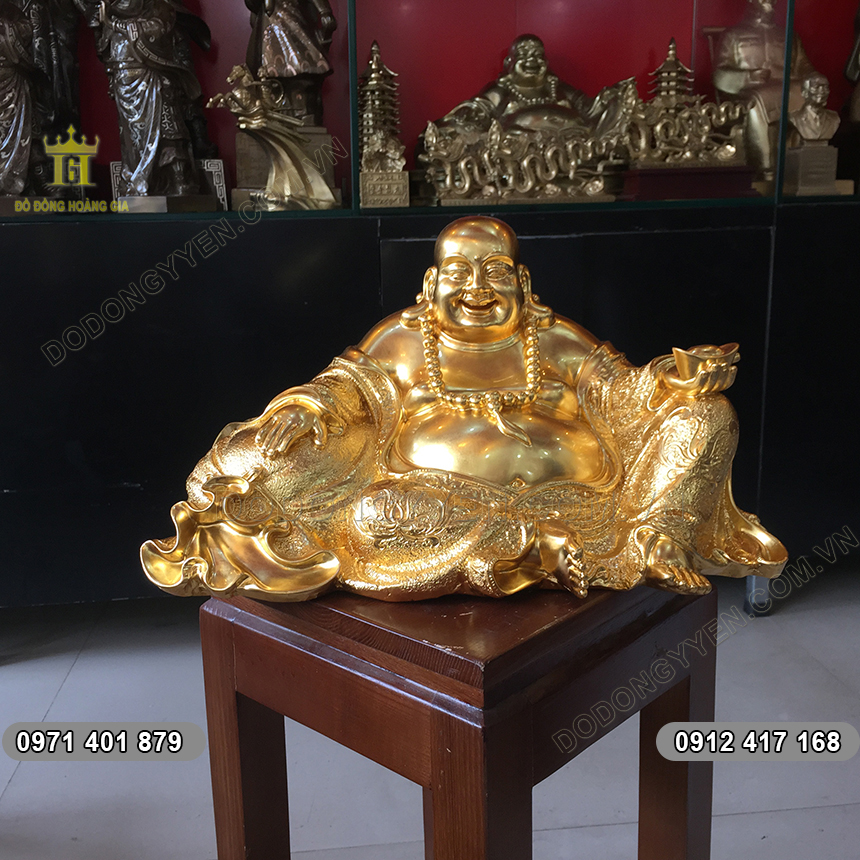 Tượng Đồng Phật Di Lặc Thếp Vàng 9999 Cực Đẹp