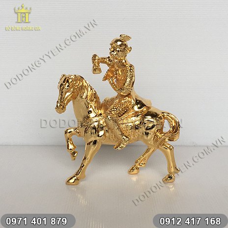 Tượng Mã Thượng Phong Hầu Mạ Vàng, vua Khỉ Cưỡi Ngựa Mạ Vàng