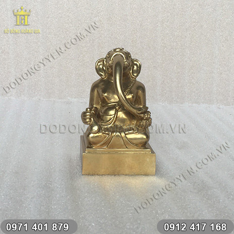 Tượng thần Voi Ganesha bằng đồng, tượng Phúc thần