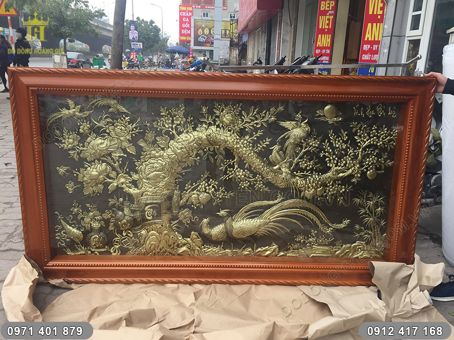 Ý nghĩa phong thủy học của bức tranh vinh hoa phú quý bằng đồng hun?