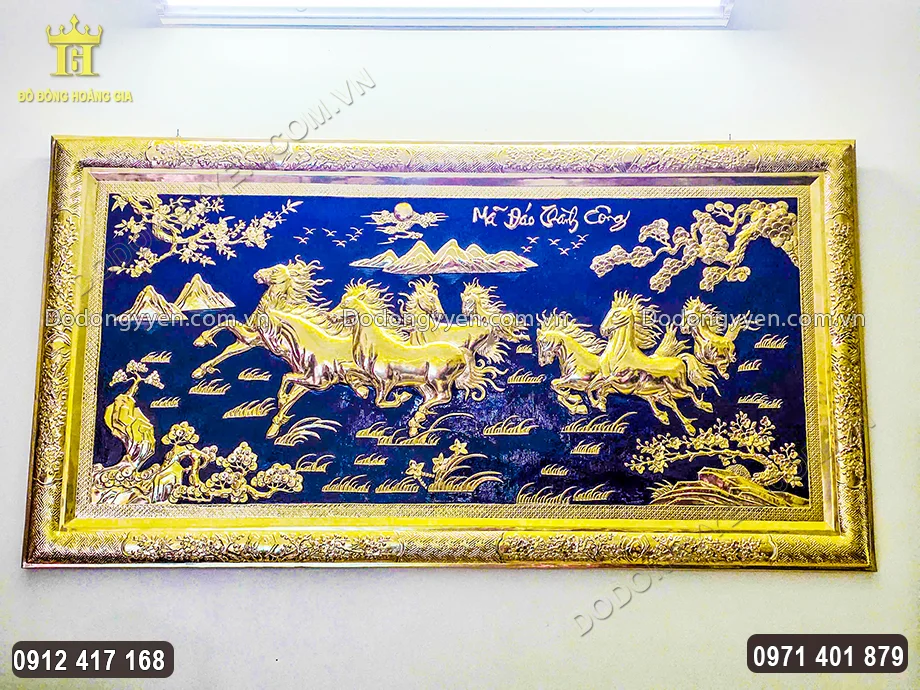 H&igrave;nh ảnh bức tranh b&aacute;t m&atilde; truy phong tại kh&ocirc;ng gian sống nh&agrave; gia chủ