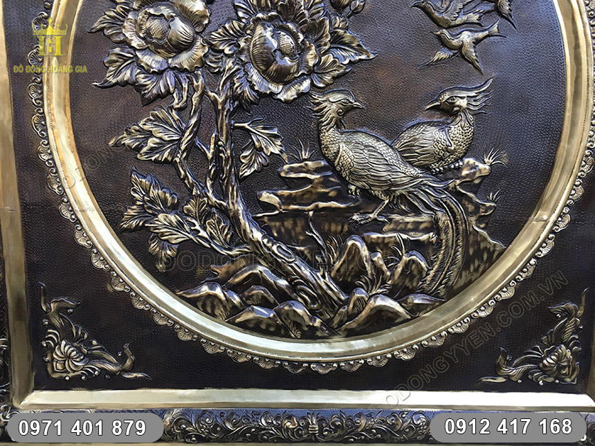 tranh ph&ugrave; dung chim trĩ