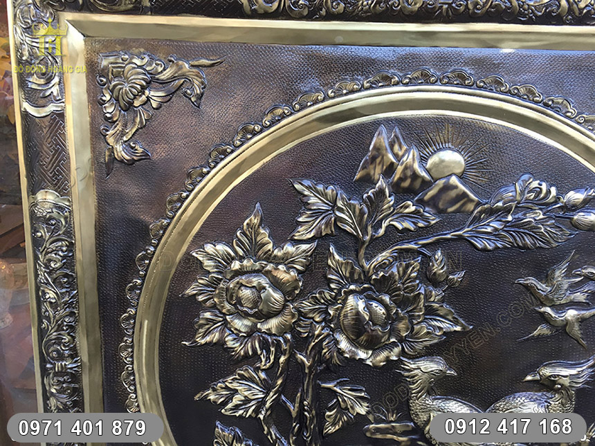 tranh ph&ugrave; dung chim trĩ