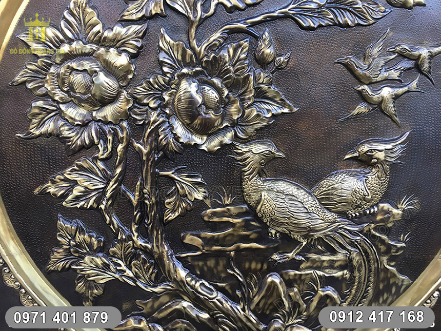 tranh ph&ugrave; dung chim trĩ