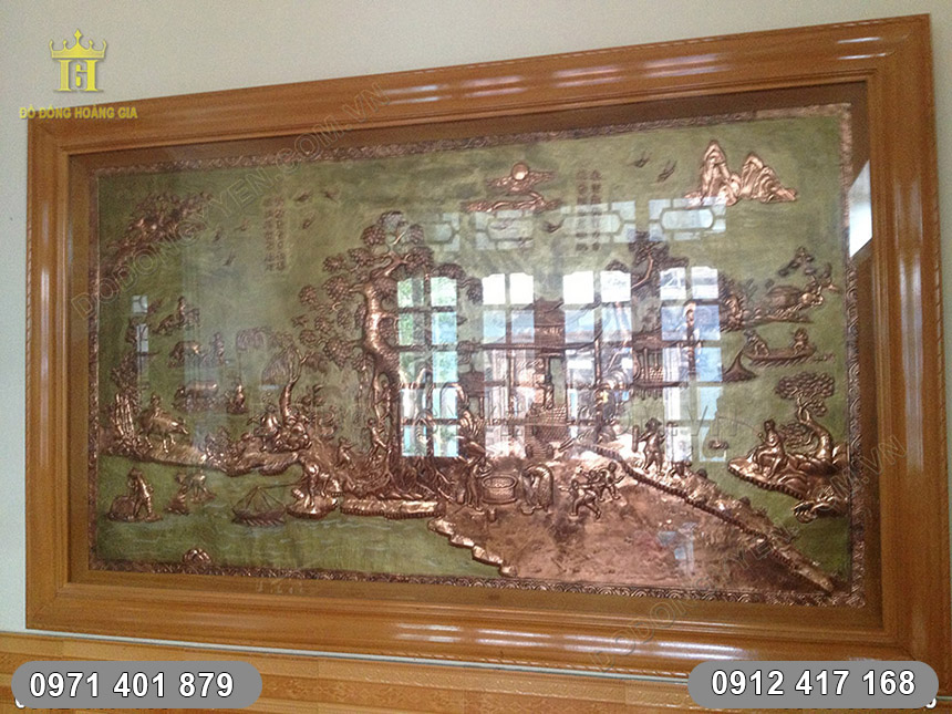 tranh đồng quê đồng đỏ