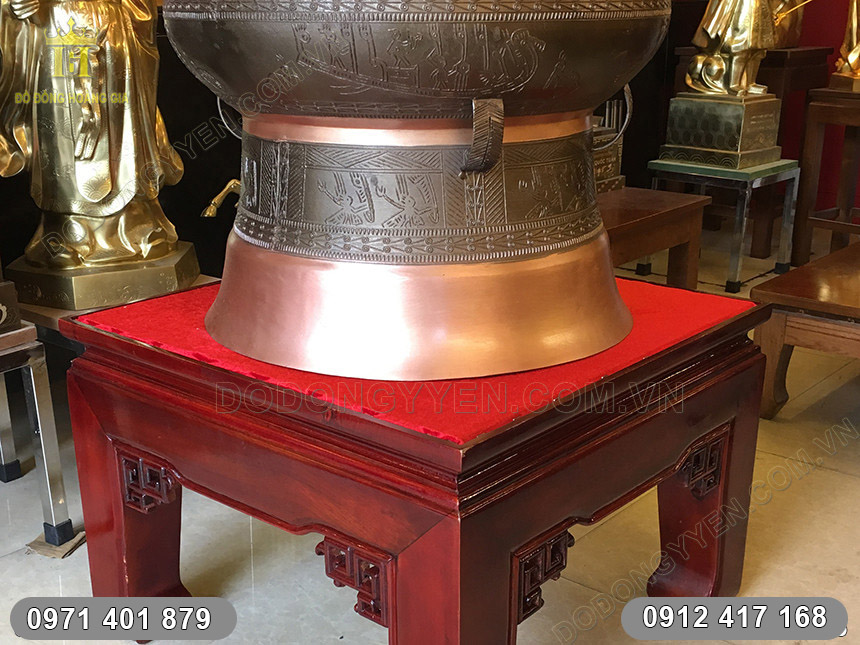 Trống Đồng Đ&uacute;c đường k&iacute;nh 50cm