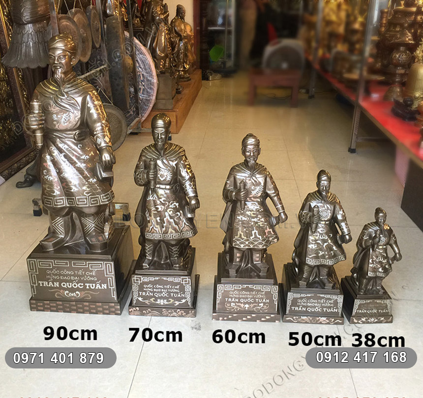 k&iacute;ch thước tượng Trần Hưng Đạo