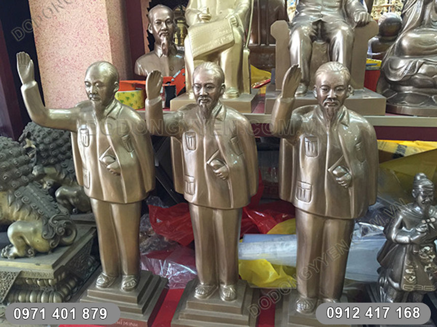 tượng b&aacute;c hồ giơ tay ch&agrave;o