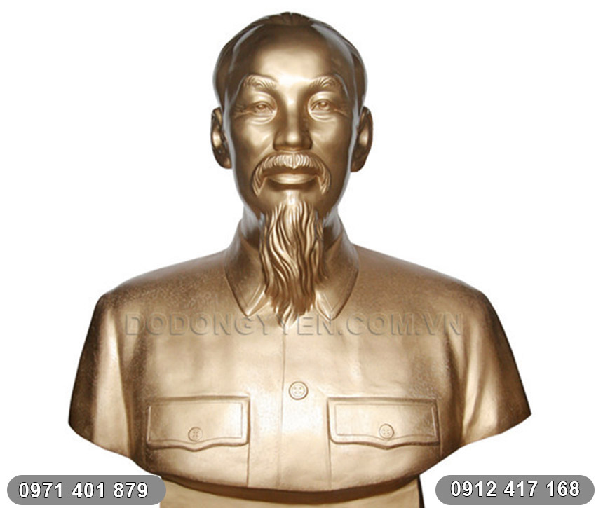 tượng b&aacute;c hồ bằng đồng v&agrave;ng