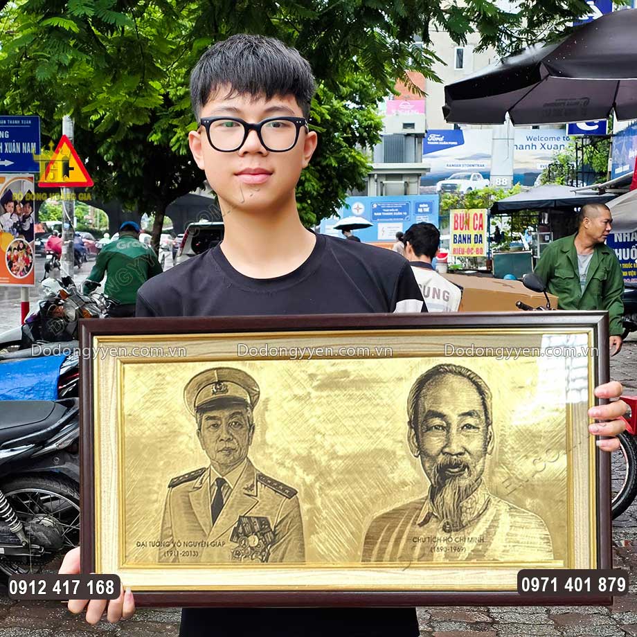 Tranh Đồng Truyền Thần Bác Hồ Bác Giáp Hàng Đặt
