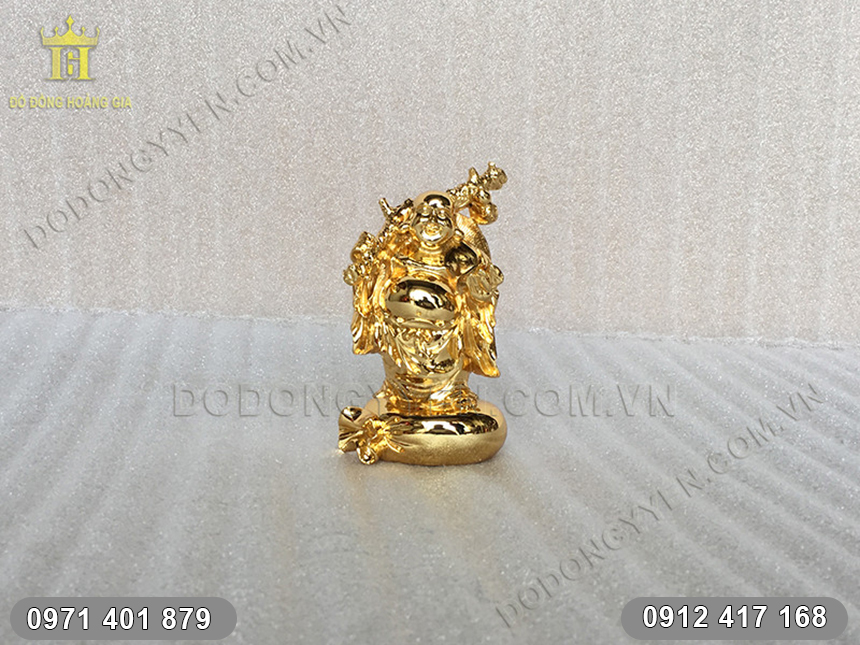 tượng Phật Di Lặc Mạ V&agrave;ng
