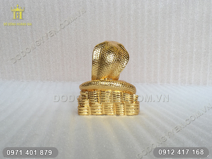 Tượng Rắn Mạ V&agrave;ng 24K