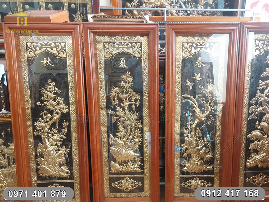 tranh đồng tứ qu&yacute;