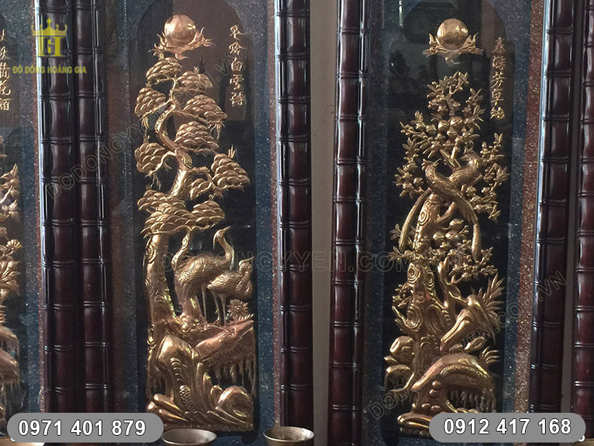 tranh tứ qu&yacute; khung đốt tr&uacute;c
