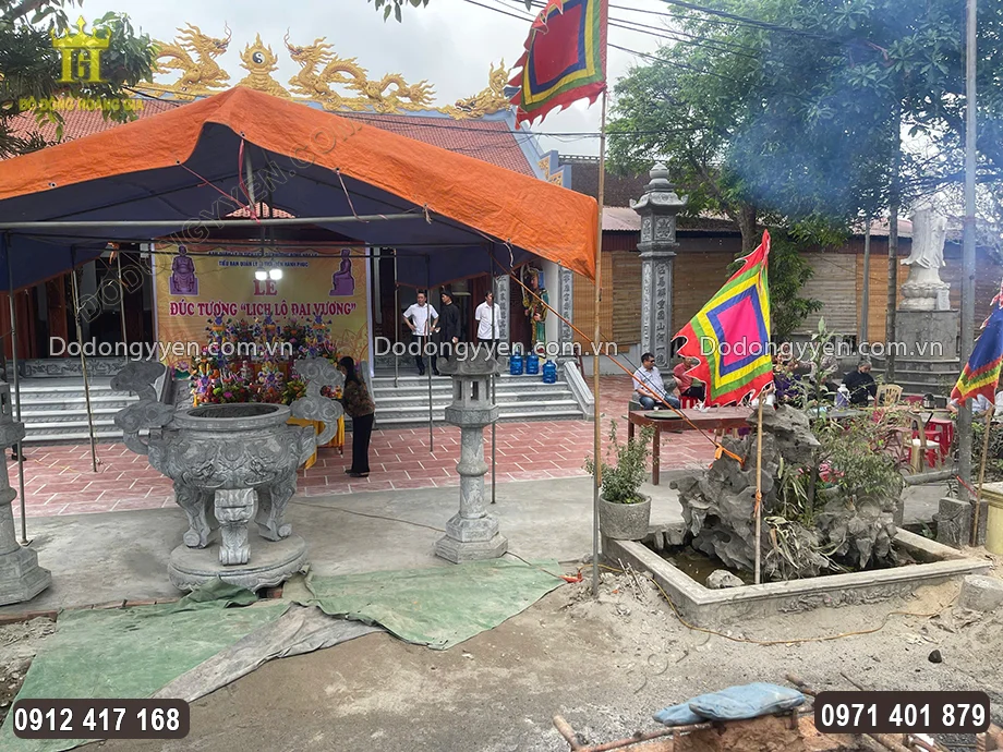 Lễ Đ&uacute;c Tượng Đồng Lịch Lộ Đại Vương Tại Đền H&agrave;nh Ph&uacute;c